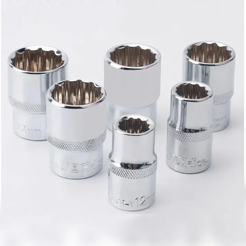 

1/2" Square Drive 12-point Socket Bit 8 9mm 10mm 11mm 12mm 13mm 14mm 15mm 16mm 17mm 18mm 19mm 20mm 21mm 22mm 24mm 27mm 30mm 32mm