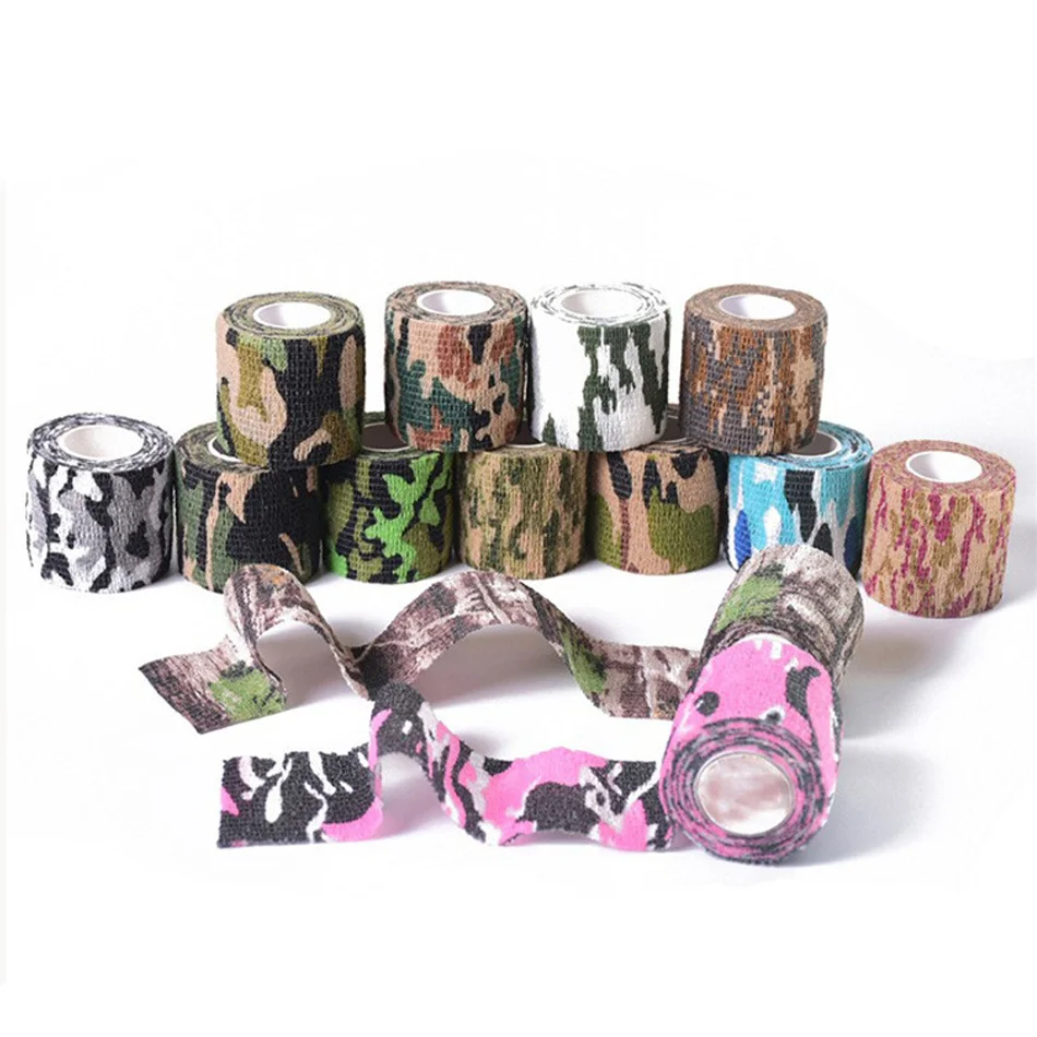 1/3/6/20PCS Black Self Adhesive Bandages Cohesive Elasticity Breathable Waterproof Bandages Sports Tape Wrist Ankle First Aid