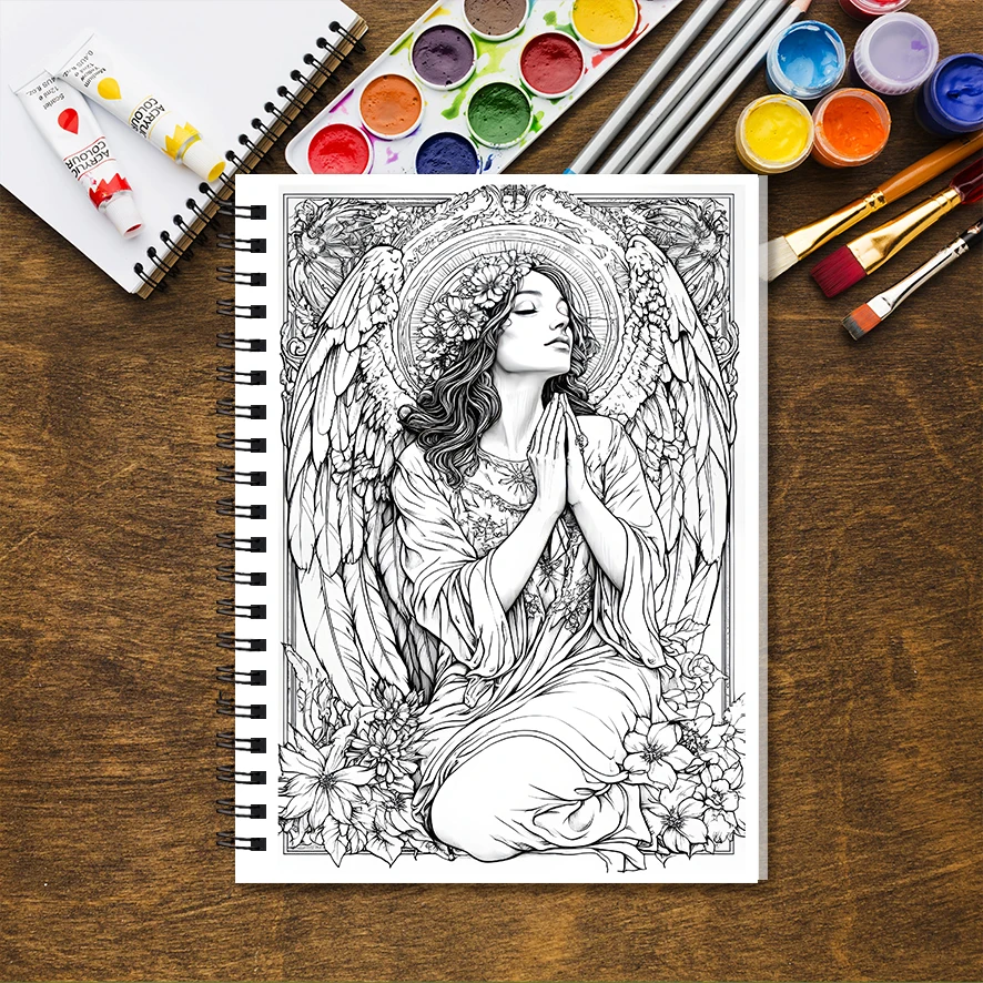 Coloring Book - 8.3 x 11.2 inches 32 pages of innocent people coloring book - ideal gift for family or friends