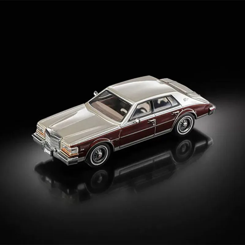 Diecast GM 1:64 Scale Cadi Seville 1985 Alloy Car Model Holiday
