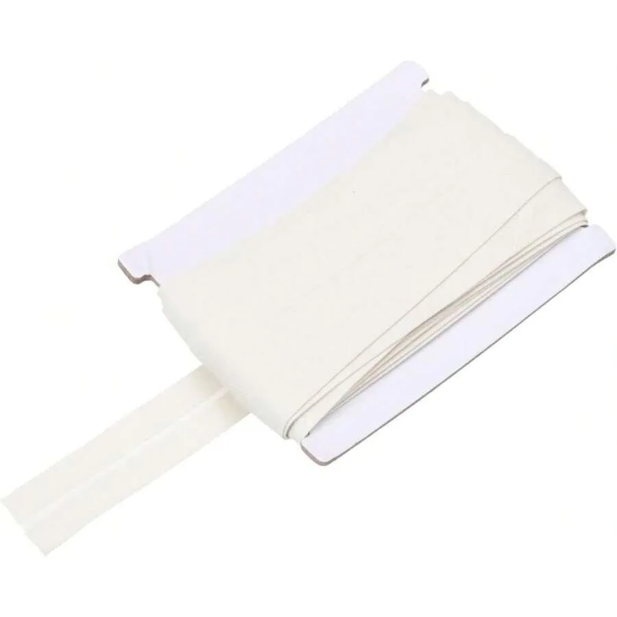 

MECCANIXITY 3/4 Inch Single Fold Bias Tape Cotton Continuous Bulk Bias Tape For Sewing Seaming Quilting Hemming Binding Crafts