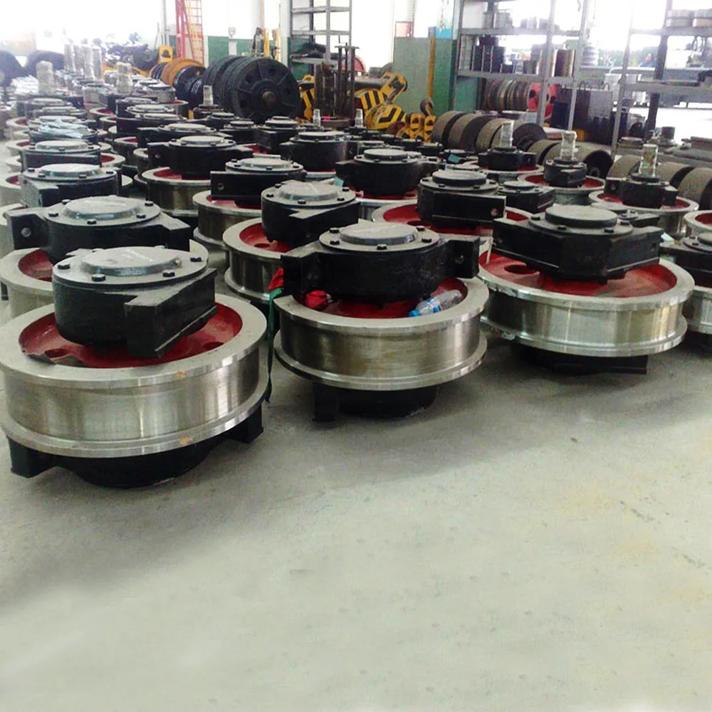 Heavy Duty Forged Steel Crane Gantry Rail Wheel Crane On Wheels Crane Trolley Wheel Block