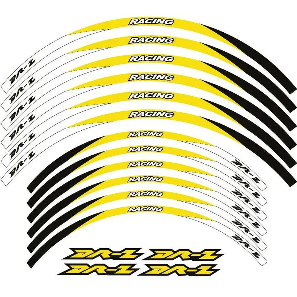 Motorcycle Accessories Stickers Rim Decals Wheel Hub Reflective Stripe For Suzuki DRZ250 DR Z DRZ 250 2001-2007 2006 2005 2004