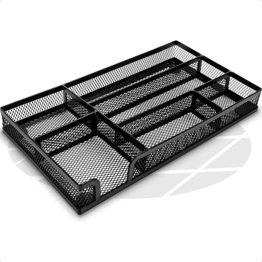 

Desk Drawer Organizer Tray Versatile Metal Mesh Desk Organizers and Accories for Office plies School Home 10.34 x 6.1 x 1.38 In