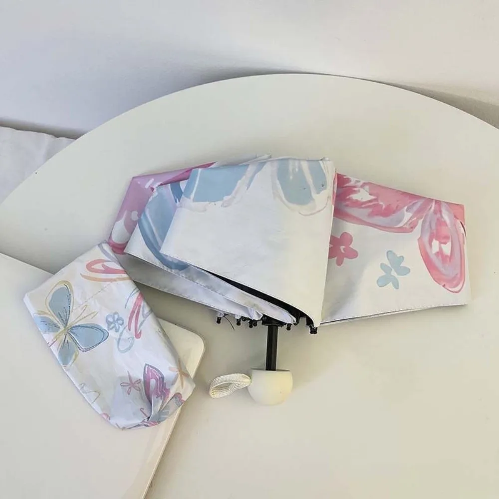 

UV Protection Butterfly Automatic Umbrella Sunscreen Windproof Butterfly Rain Umbrella Thick Rainproof Folding Sun Umbrella