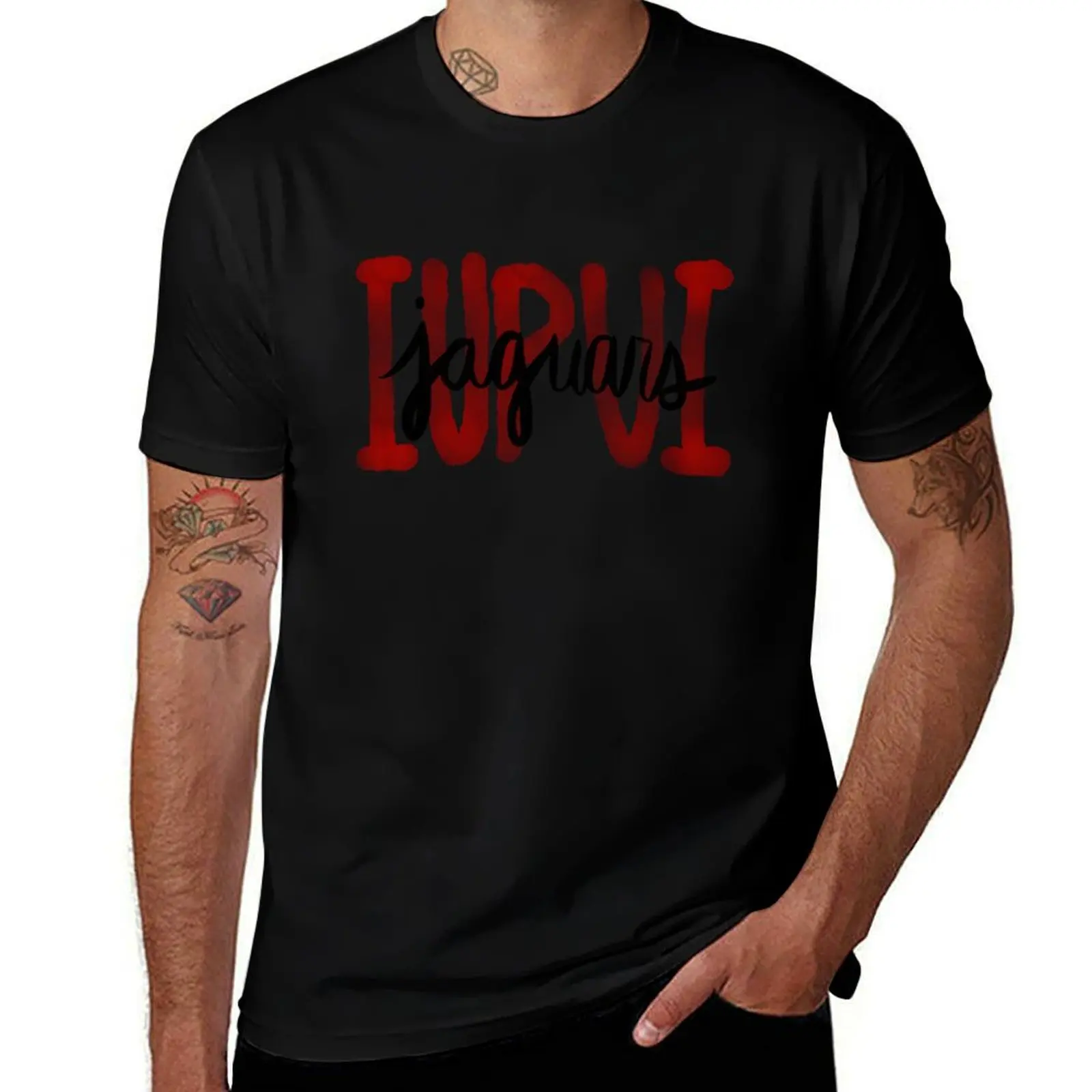 IUPUI Jaguars T-Shirt anime sports fans mens graphic t-shirts