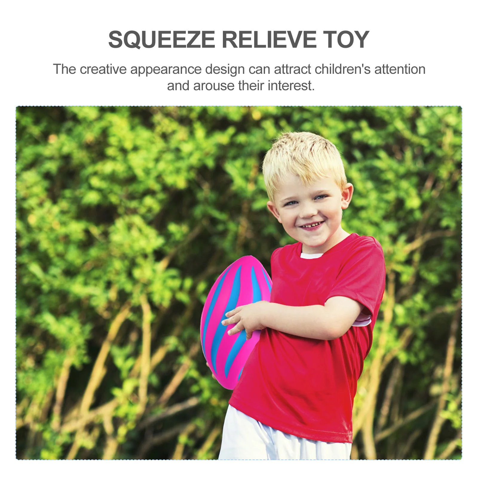 

Rugby Training Ball Squeeze Relieve Toy Relax Balls Tornado Shaped Squeezing Pu