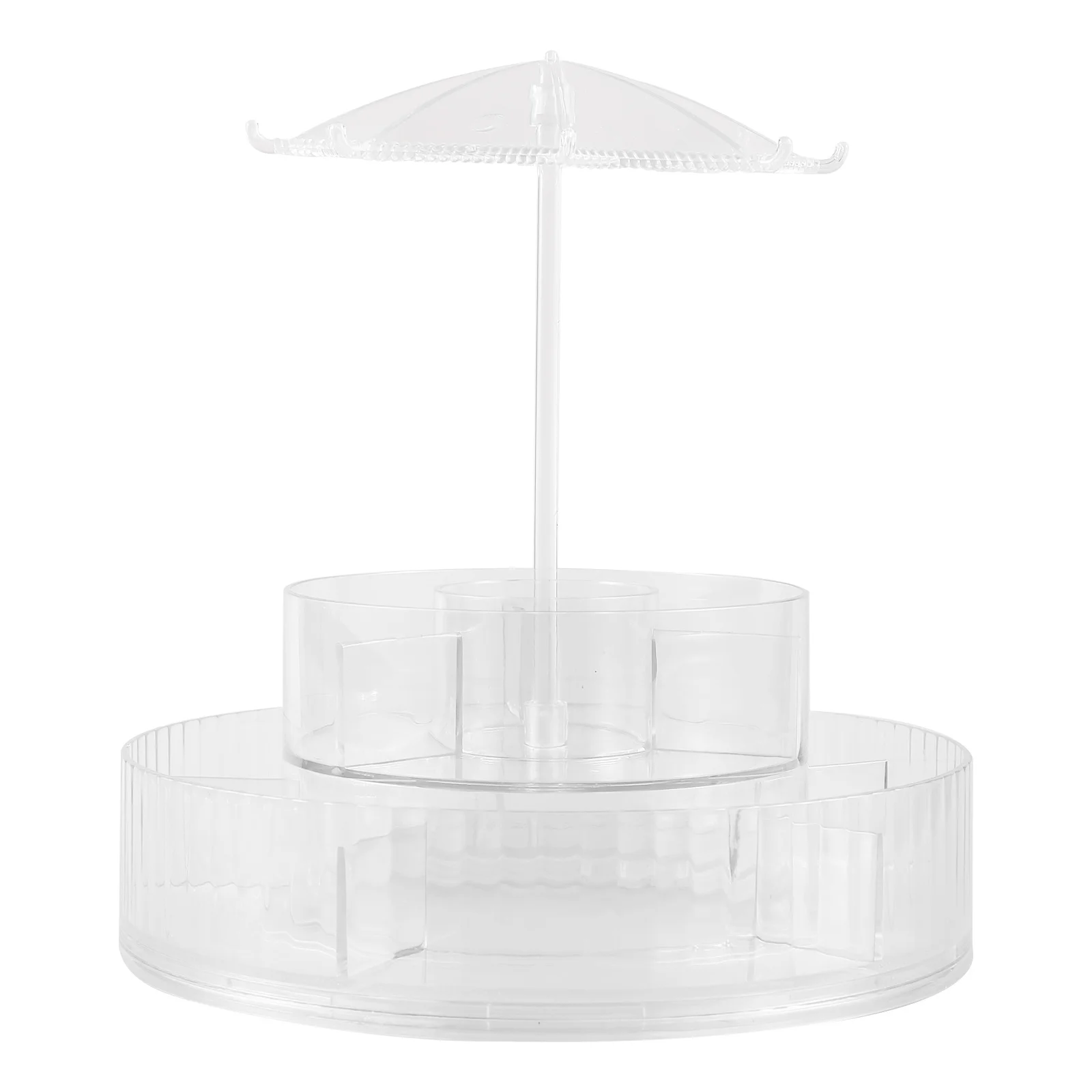 

Rotating Makeup Organizer Turntable Storage Tray Bathroom Counter Holder Makeup Brush Holder Desktop Cosmetics