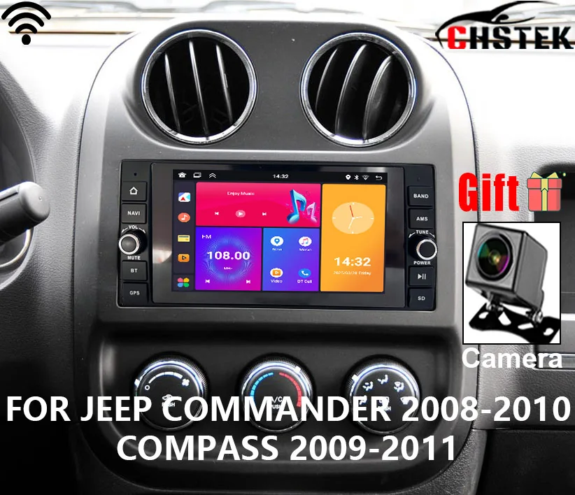 CHSTEK Android For Jeep Wrangler Grand Cherokee Commander Compass Dodge Ram Carplay Navigation Handsfree Swap Autoradio Guide