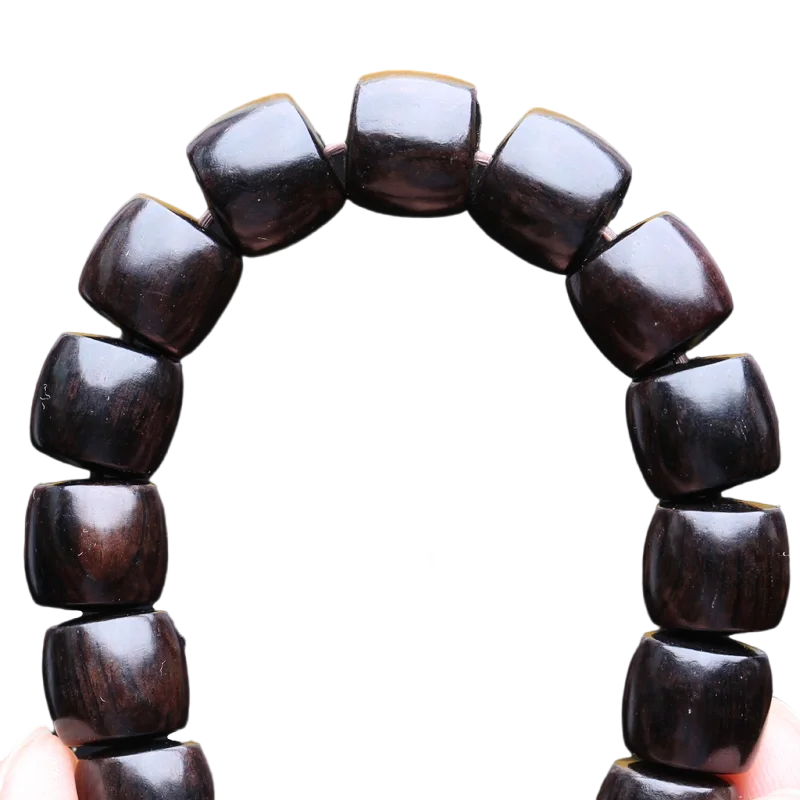 Natural Ebony Hand String Men\'s And Women\'S Models Single Loop Decompression Beaded Around Finger Ebony Bracele