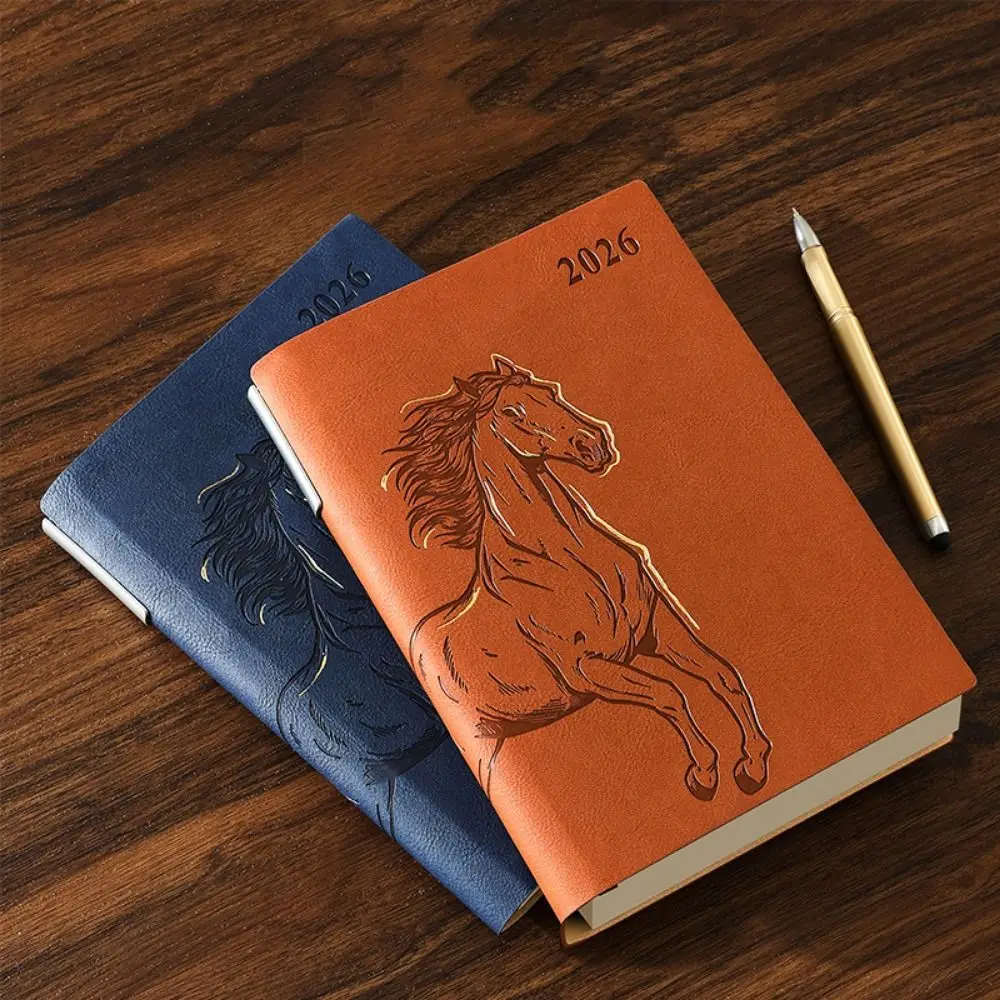 

365 Days Per Day 2026 Schedule Notepad Year of The Horse One Page Plan Book To do List Notebook Portable Self-discipline