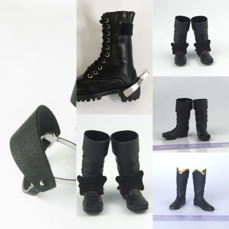 

BROWN ART 1/6 Scale Male Soldier Middle Ages Boots Spur Boots Hollow Shoes Doll Model Fit 12'' Action Figure Body
