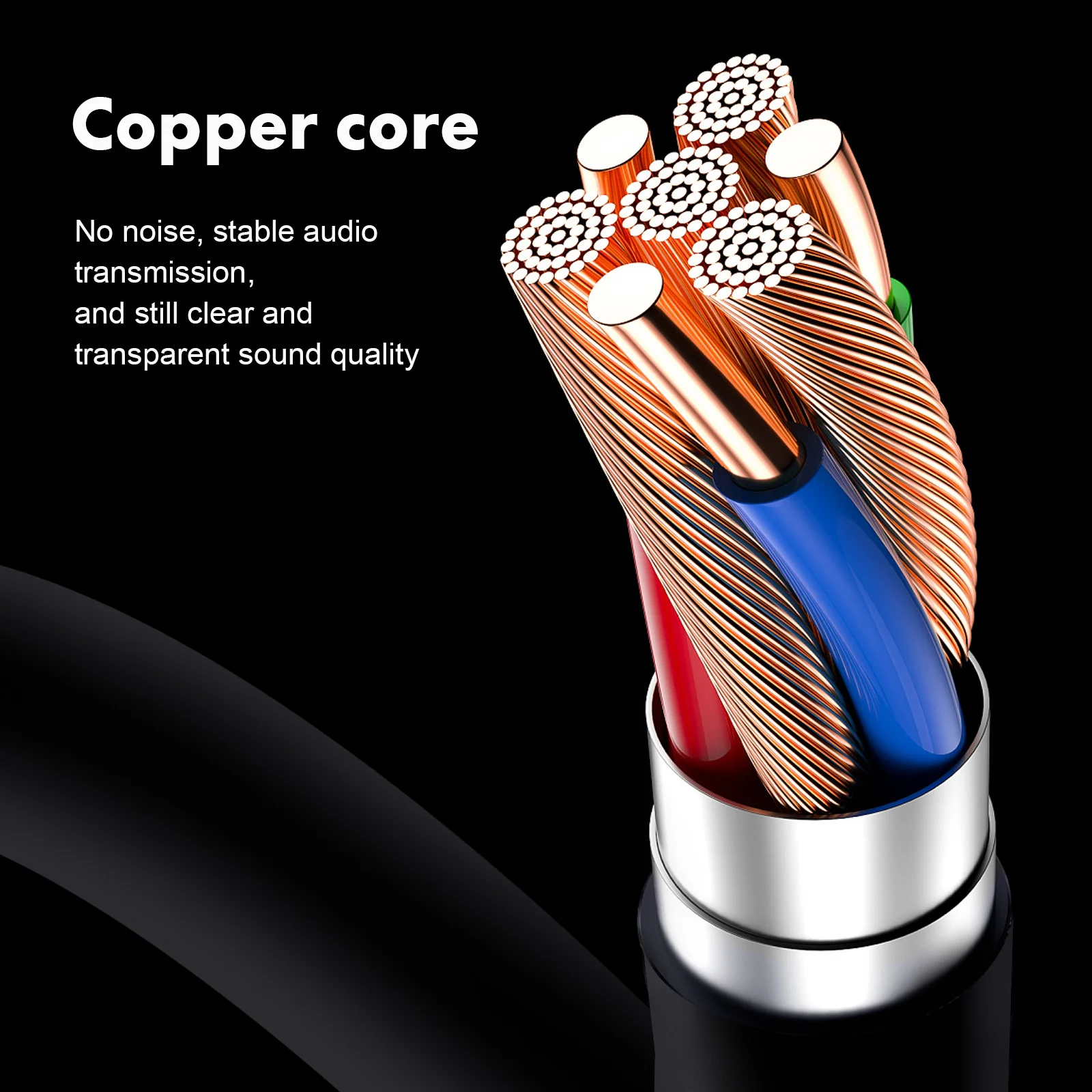 

2pcs 3.5mm Audio Cable Black 1M 2M Oxygen Free Copper Corrosion Resistant for Car Stereo Tablets Computers Headphones