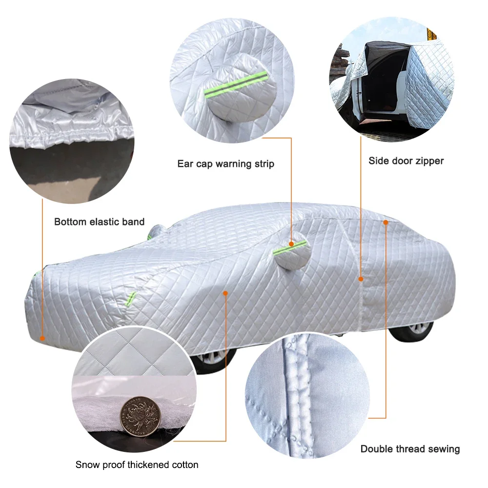 Car Thickened Black PP Thickened Cotton Outdoor 210g Hail Cover