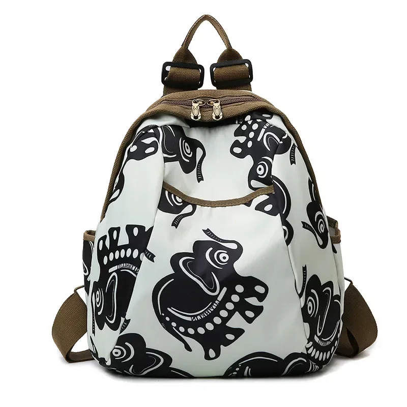 

2024 New Backpack Travel Bag Backpack Flower Cloth Bag Waterproof Oxford Cloth Bag Schoolbag شنط مدرسيه للاولاد