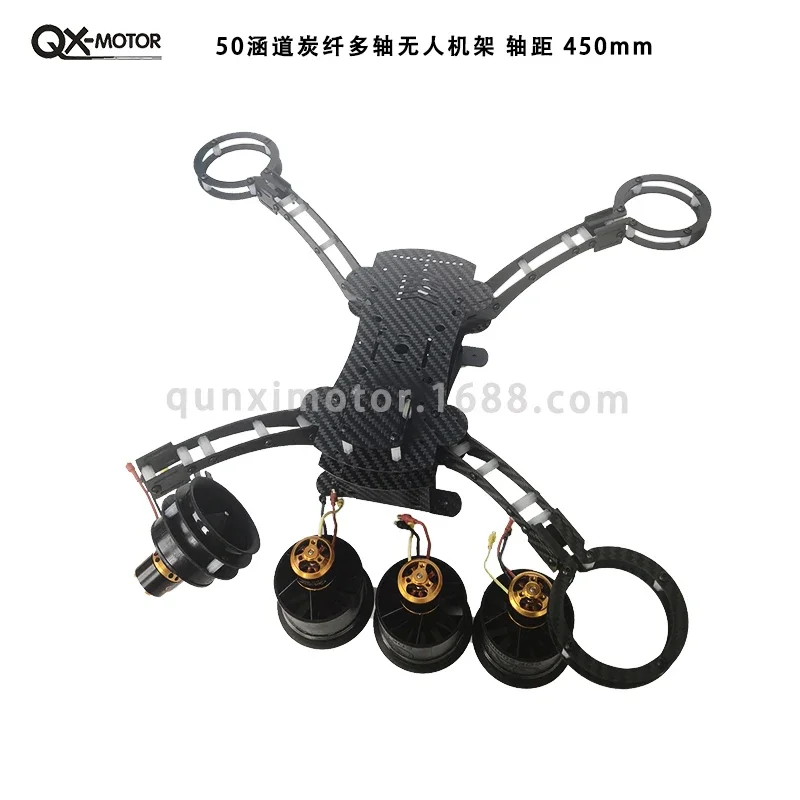 Wielbasis 450 mm koolstofvezel Quadcopter Frame Kit met 40A 2-6S ESC 50 mm edf Flight Controller M8N 8N GPS / Flysky FS-i6