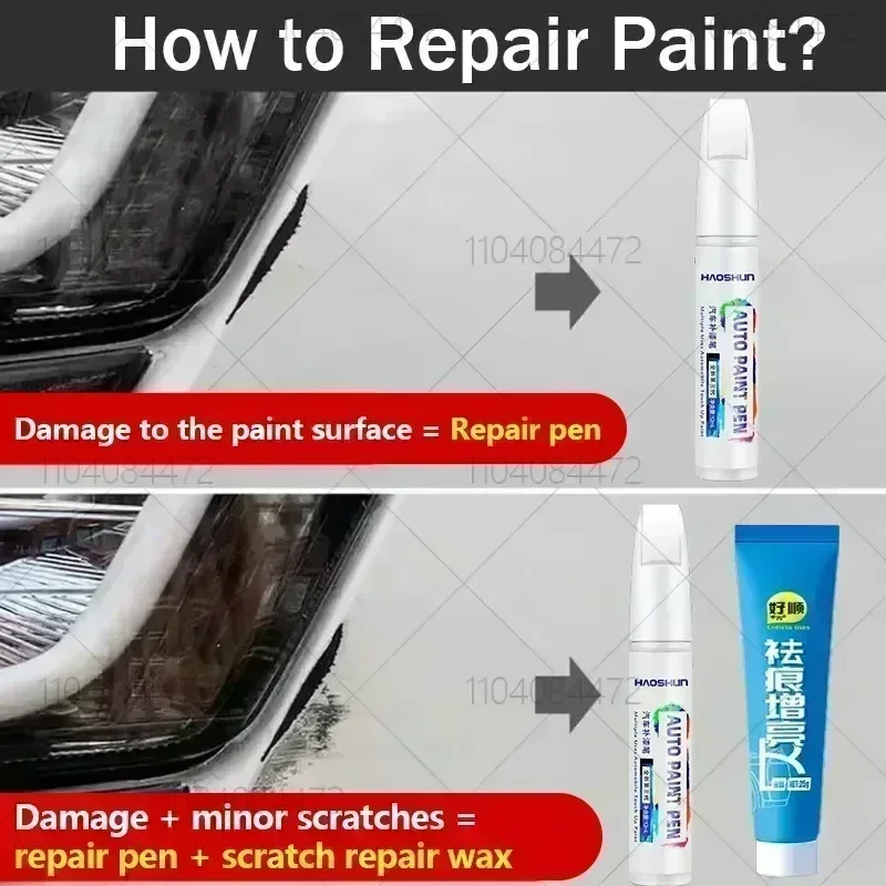 Paint Repair Pen Touch Up Scratch Remover DIY Auto Accessories Black White Grey Red Blue For Citroen C5 X  2022-2025 EMP2