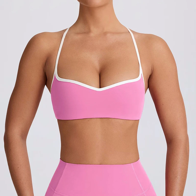 

Yoga Suit Set, High Waisted And Hip Lifting Shorts, Slimming And Tight Fitting Suspender, Beautiful Back, Running Sports Bra