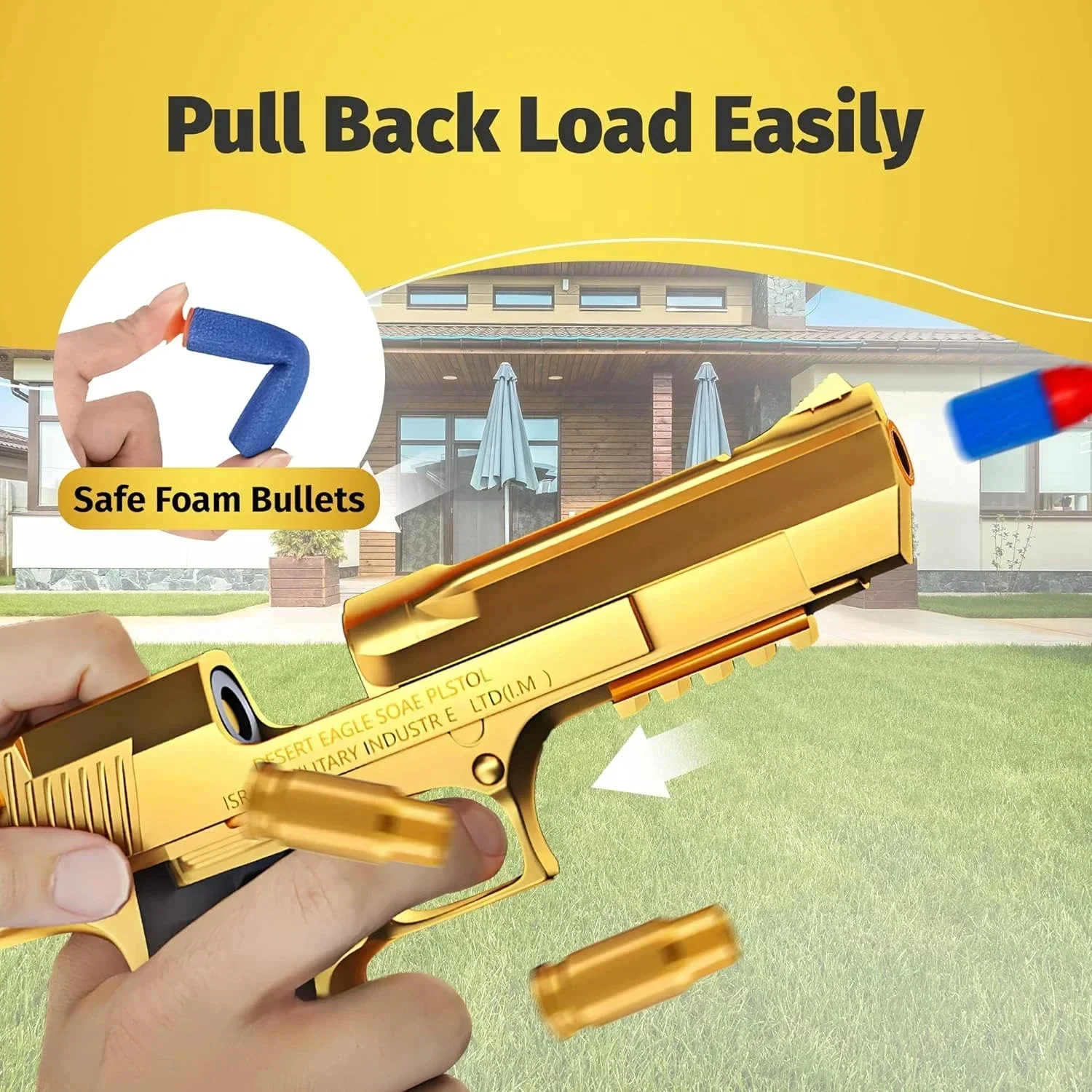SOTEducational Toy Gun Shell Ejecting Toy Foam Soft Fullet Flaster For Kids Foys Dults Irsoft Pistol Children Firthday Gift