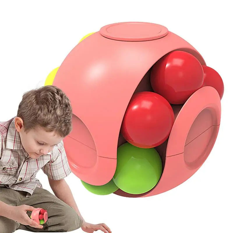 Finger Rotation Spinner Ball Rotating Bead Ball Finger Toy Jigsaw Puzzles Sensory Toys Beads Stress Relief Toy Ball Game