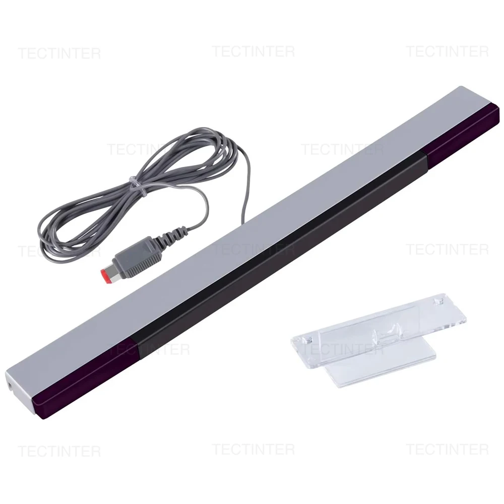 Receptor de Sensor de Movimiento con Cable para Consola Nintendo Wii/Wii U, Repuesto con Cable de Extensión, Barra de Sensor de Rayos Infrarrojos, Accesorios