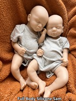 1 Pc 18 Inch Silicone Sam Unpainted bebe reborn reallista de silicone Soft Touch Reborn Kits