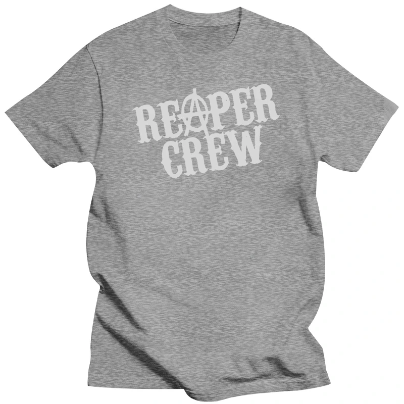 Men T Shirt Reaper Crew T-Shirt White on Black tshirts Women T-Shirt