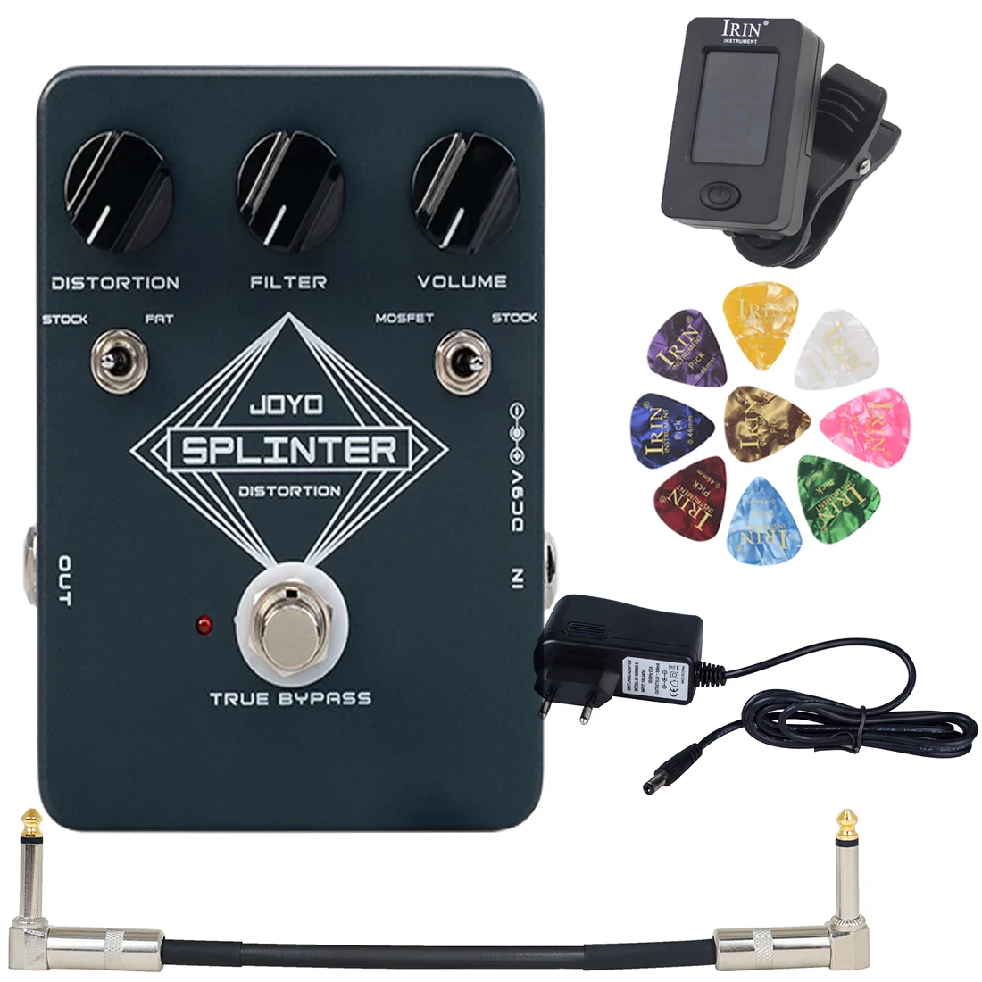 

JOYO/IRIN SPLINTER Guitar Processor Classic Distortion Pedal UZI Electric Guitar Pedal True Bypass Guitar Accessories