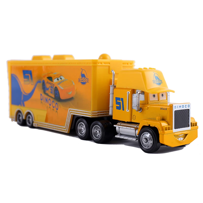 Disney Pixar Truck Toys Lightning Mcqueen Chick Hicks The King Mike Uncle 1:43 Trucks Trailer Model Toys Gift For Children