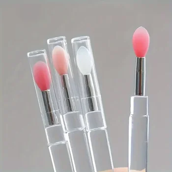 1/3/5PCS Portable Silicone Lip Brush With Cover Soft Multifunctional Lip Balm Applicator…