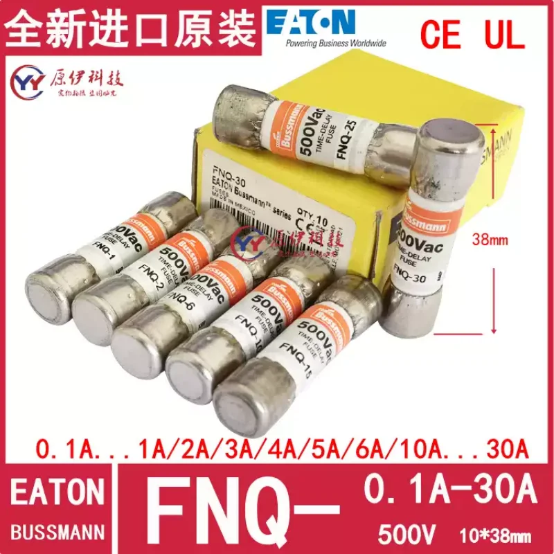 1-10 pieces Bussmann fuses FNQ-1-2-3-4-5-5-6-7-8-10-12-15-20-25-30 500V