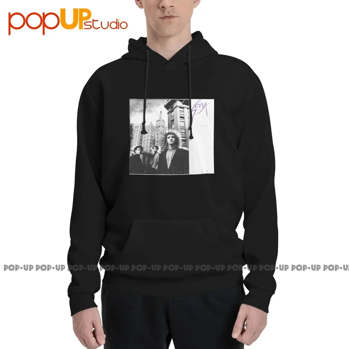 

Soda Stereo Hoodie Sweatshirts Hoodies Top Style Splicing Streetwear