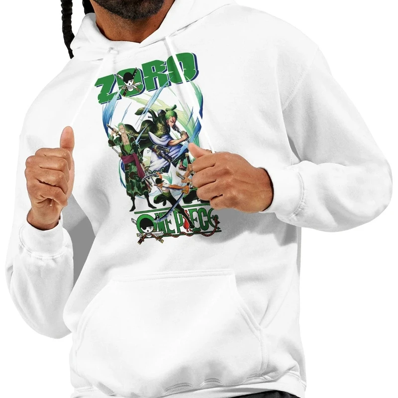 

Zoro One Piece Anime Warrior Hoodie Autumn and Winter New Streetwear Retro Fashion Men's and Women's Hoodies