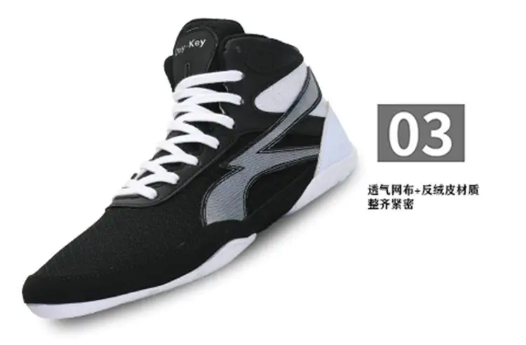 أحذية ملاكمة احترافية عالية الجودة للياقة البدنية في الأماكن المغلقة أحذية مصارعة صلبة للرجال أحذية مصارعة القتال #4