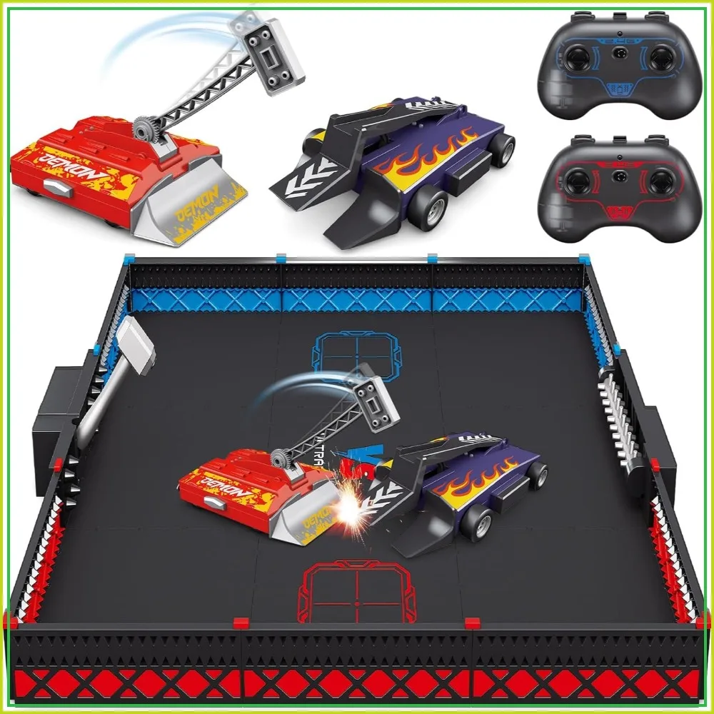 

2.4Ghz RC Battle Robots with Arena, Combat Robot STEM Toy Set for Boys Age 5 & Up