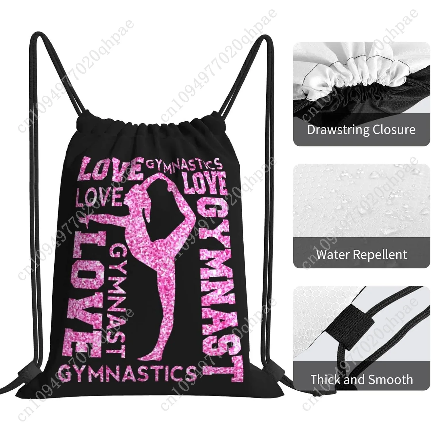 حقيبة ظهر برباط للجمباز في صالة الألعاب الرياضية، حقيبة برباط، حقيبة رياضية للنساء والرجال #5