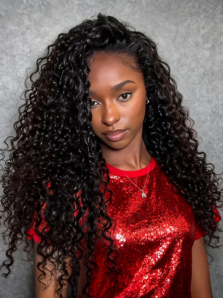 40 46 بوصة مجعد 13x6 HD الدانتيل الشفاف شعر مستعار أمامي شعر الإنسان موجة المياه 13x4 الدانتيل أمامي شعر مستعار موجة عميقة للنساء 250 الكثافة