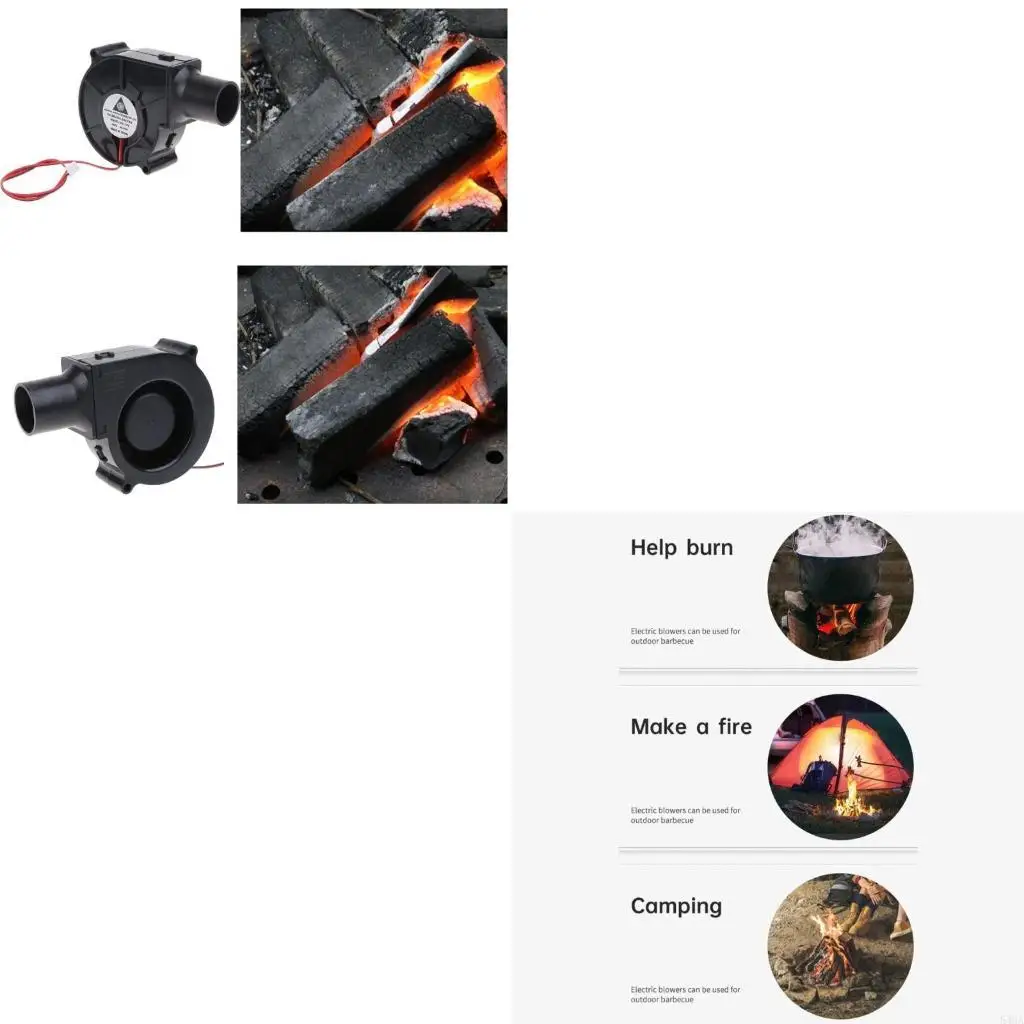 

Вентилятор BBQ Air Blower 75x75x30 мм 12 В плавильный металлический вентилятор для открытого кемпинга приготовление пищи