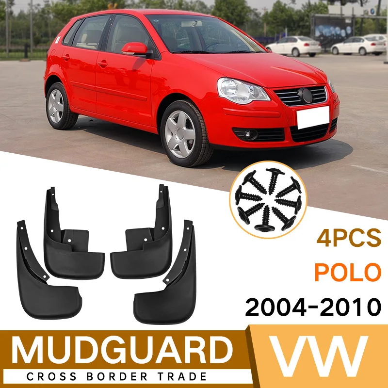 Suitable for Volkswagen Polo 2004-2010 car tires, mudguards, foreign trade cross-border soft rubber mudguard skin