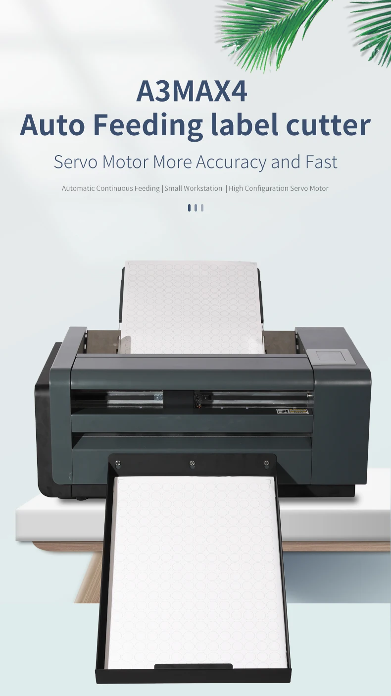Skycut A3MAX4 A3 A4 Servo Motor Single Head Label Sticker Paper Auto -feeding Cutting Plotter Machine