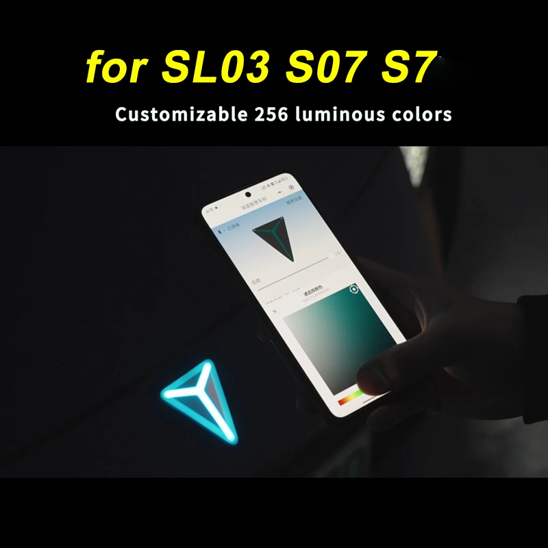 لون مخصص 1 قطعة لغطاء تزيين ضوء شعار Changan Deepal S07 S7 SL03