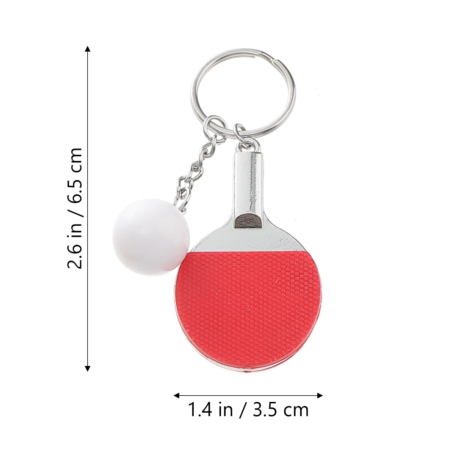 Backpack Keychains Racket Rings Bag Hanging Decor Pingpong Keyrings Table Tennis