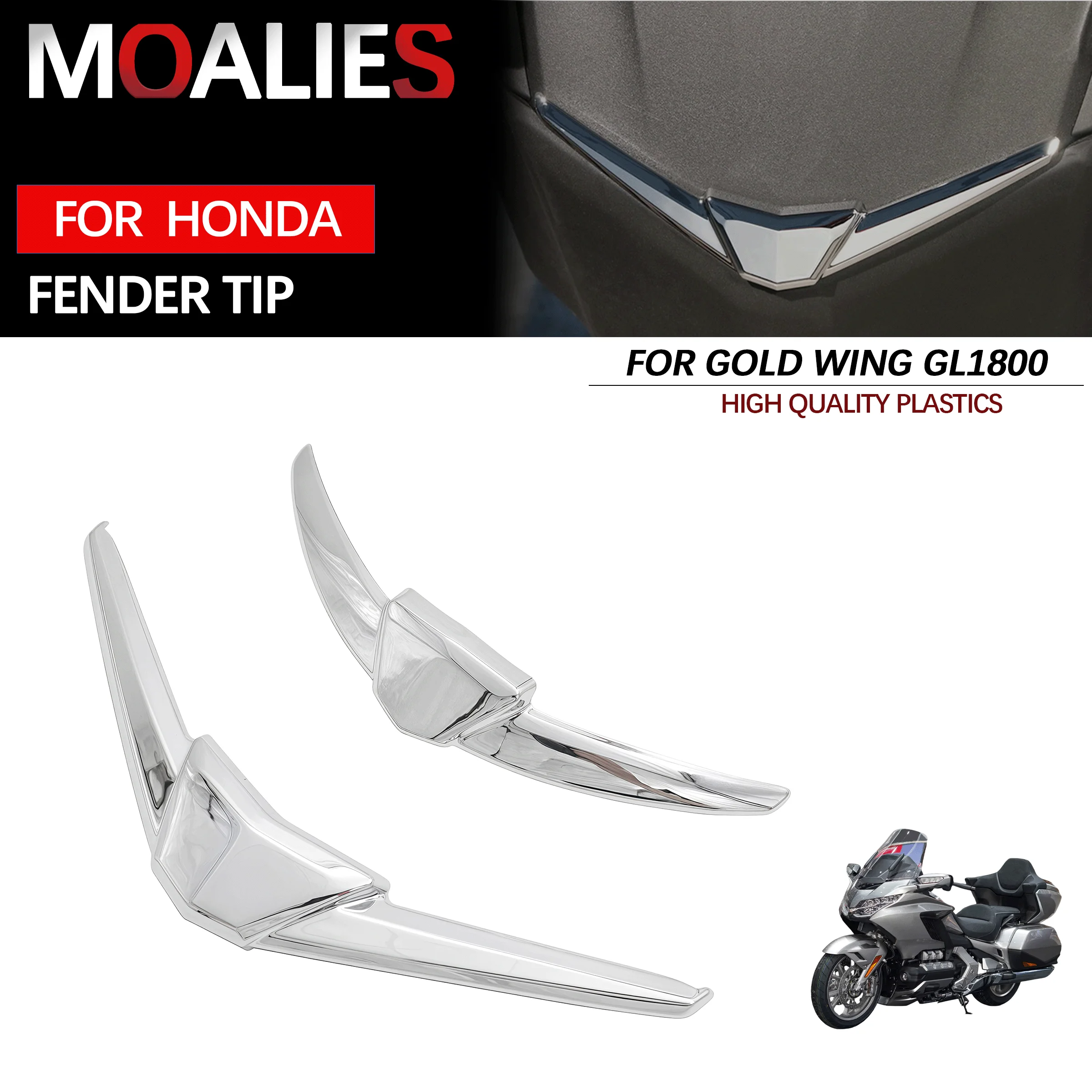 

Для Honda Gold Wing GL 1800 Tour DCT GoldWing 2018-2023 накладка на наконечник переднего крыла, задняя грязезащитная защита, аксессуары для украшения