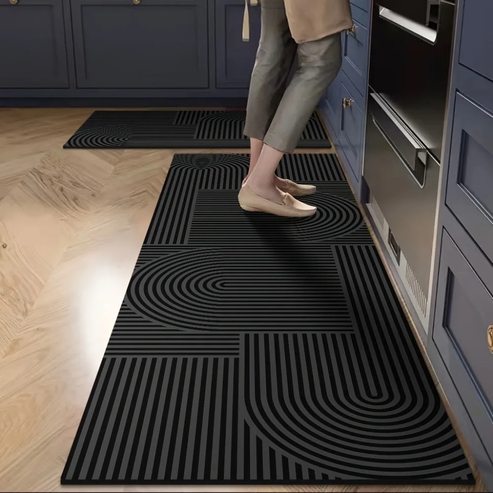 Moderner geometrischer Teppich, minimalistischer Stil, Matte, stilvoller Teppich für Küche, Esszimmer, Heimdekoration, Teppiche für Wohnzimmer