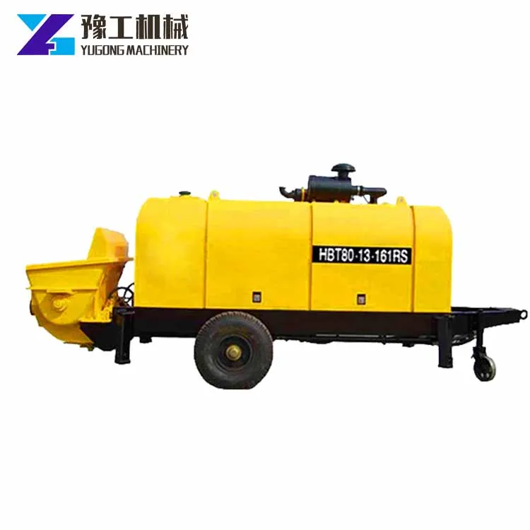 New Arrival Forced Mini Portable Diesel Concrete Mixer With Concrete Pump