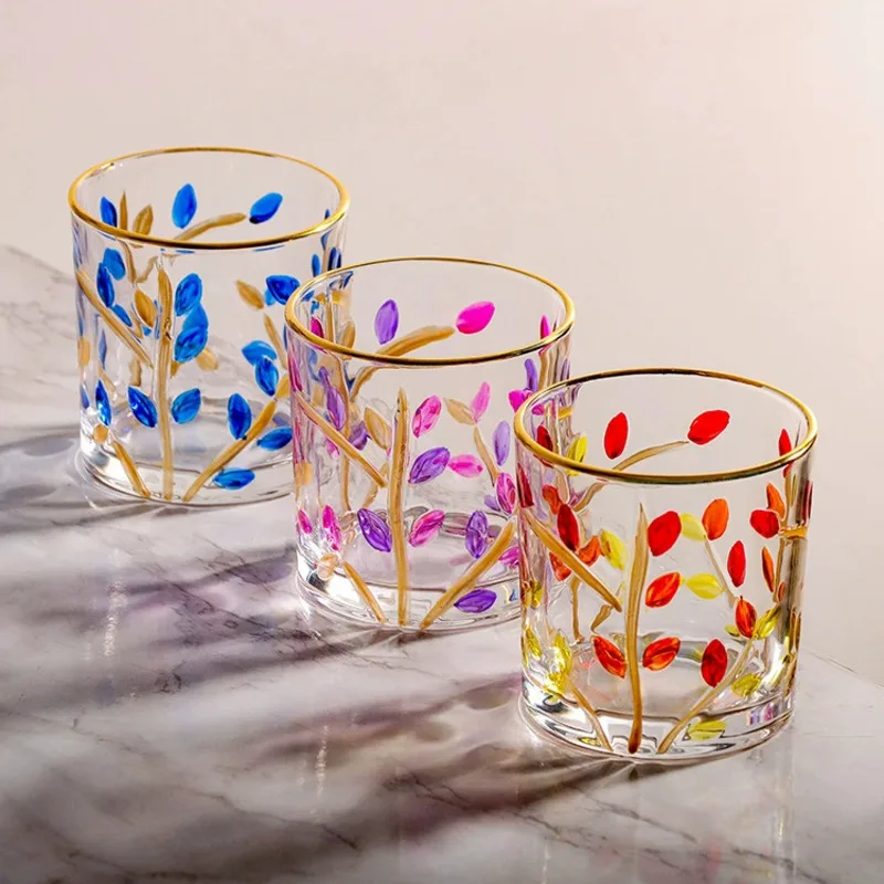 

Murano Glass Cup 2025 Latest Italian Zecchin Design National Quintessence Hand Painted Wineglass Smart Soul Whiskey Tumbler Gift