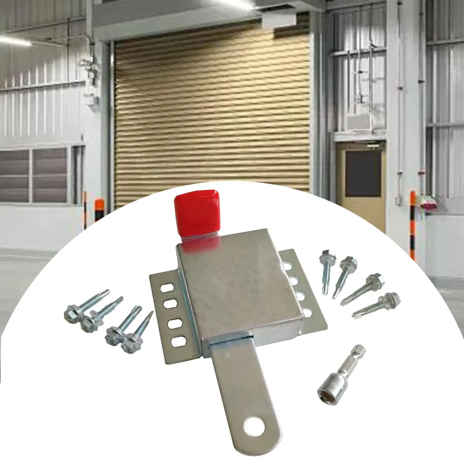 Industrial Garage Door Lock Interior Side Lock for Vinyl Fences Yard Outside