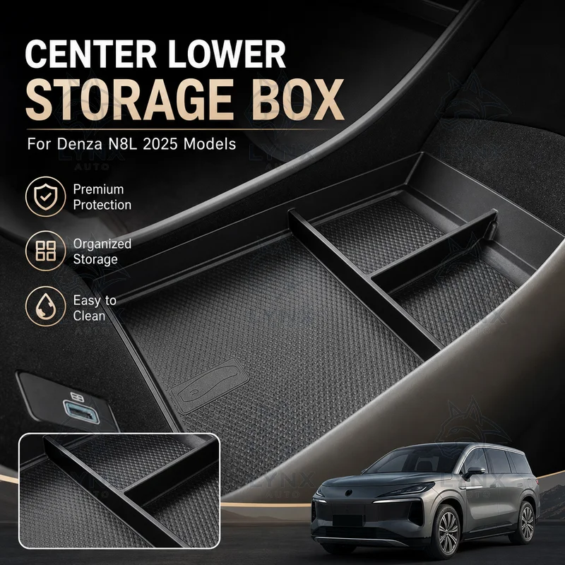 For Denza N8L Center Lower Storage Box Car Organizer Auto Storage Accessories Custom Modification Parts 25 Models