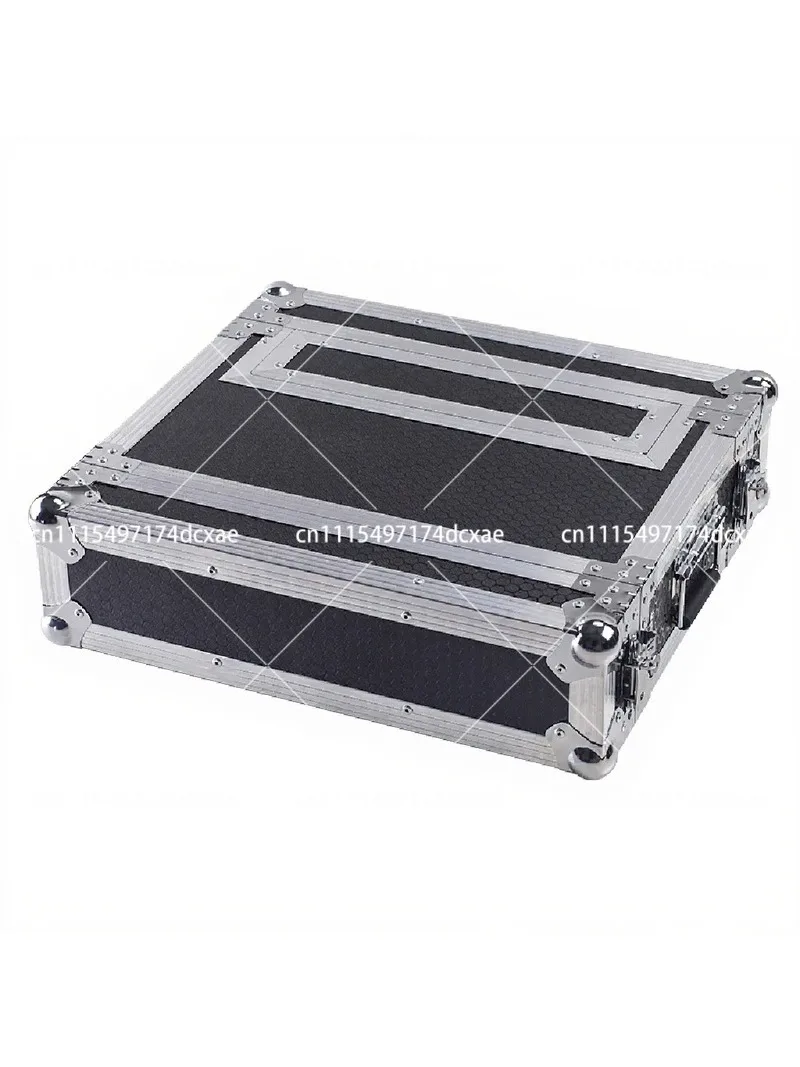 2U 3U Microphone Flight Case, Wireless Receiver Storage Cabinet, Aluminum Alloy Rack Mount Mic Box