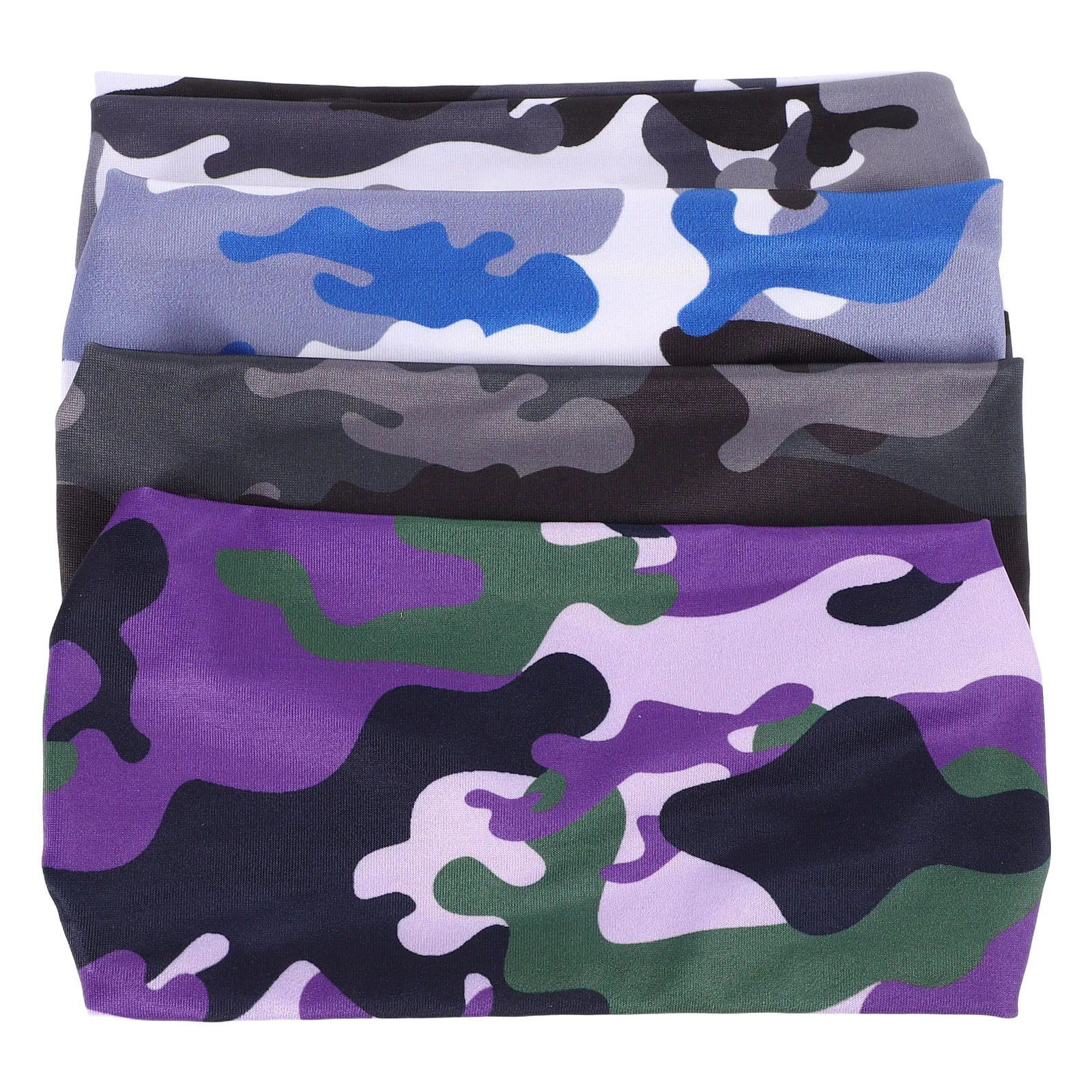 

4pcs Fitness Sweat Absorption Headbands Kids Boys Girls Breathable Athletic Running Workout Sports Sweatband